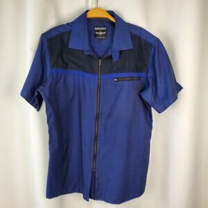Barabas Blue short sleeve shirt - Size Large